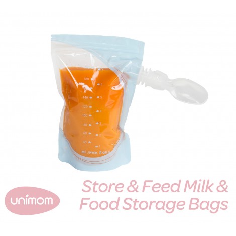 Unimom Store & Feed Breast Milk & Baby Food Storage Bags 