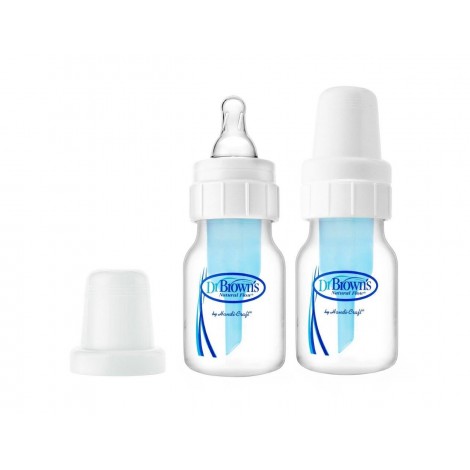 Dr Browns Natural Flow Standard Narrow 60ml Baby Bottles Preemie (Pack of 2) 