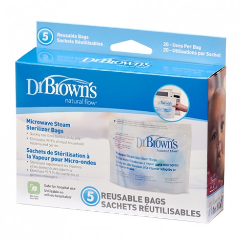 Dr Brown's Microwave Steam Sterilizer Bags (5 Pack)