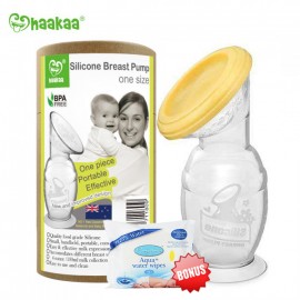 Haakaa Silicone Breast Pump 100ml  + Cap Combo