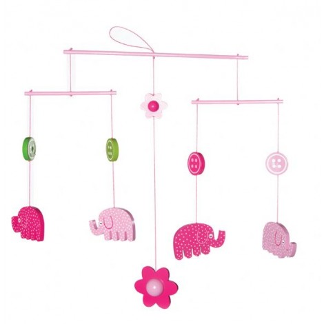 Lily & George Elephant Mobile  - from Birth