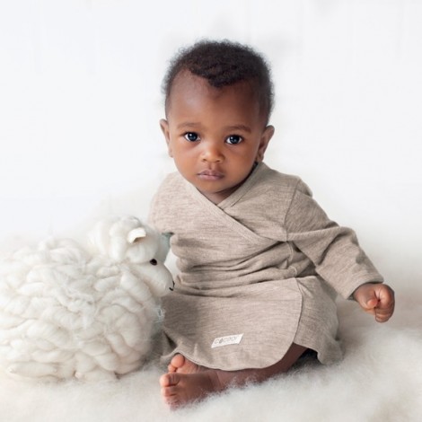 Cocooi Merino Baby Gown for Newborn Babies 