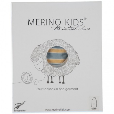 Merino Kids - All in One (Onesie) - Blue - Yellow  NB - 3 months