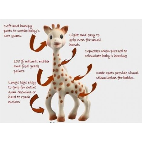 Sophie The Giraffe - 100% Natural Teething Toy 