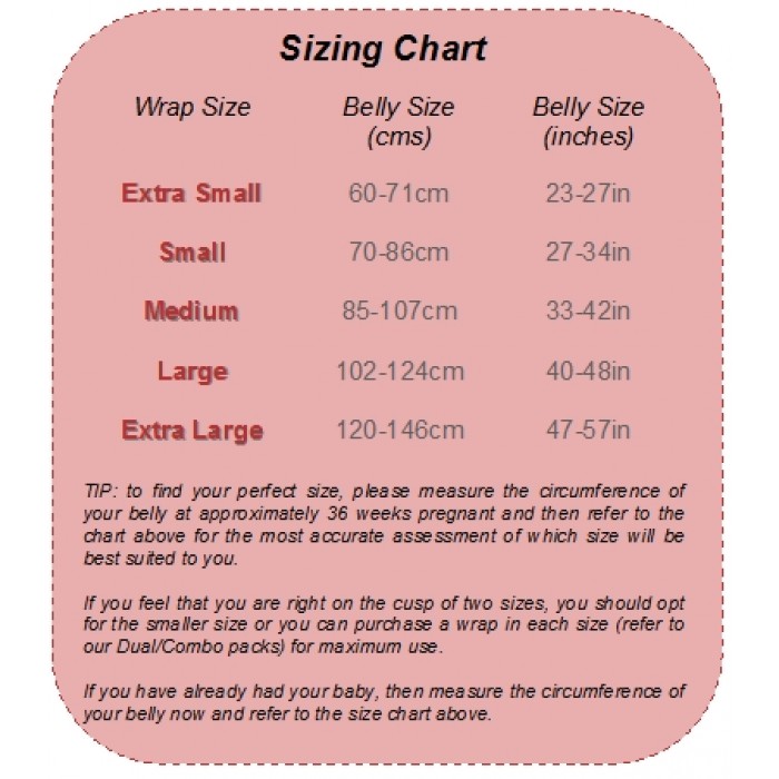 Pregnancy Tummy Size Chart